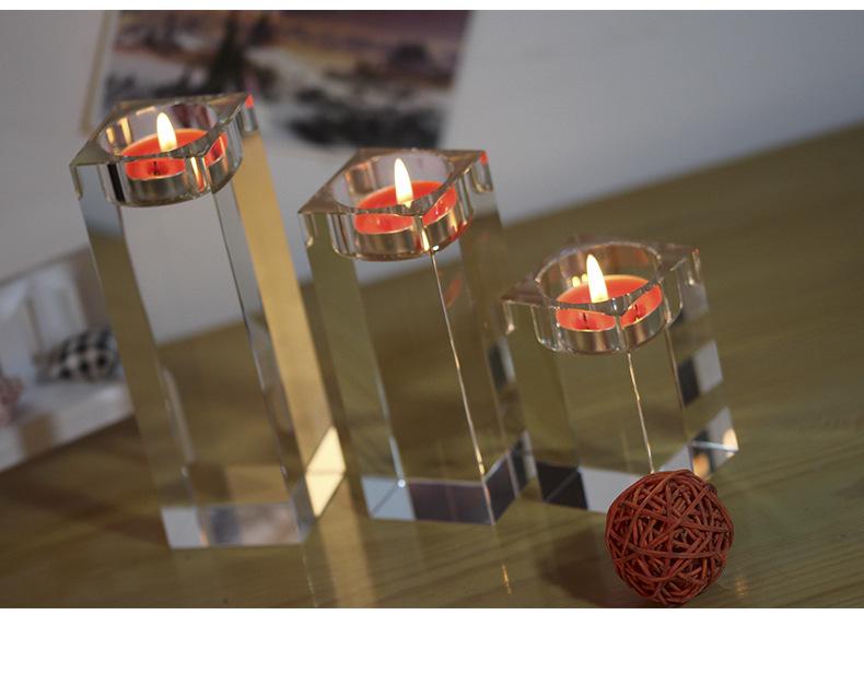 Romantischer 3D-Kristall-Kerzenständer mit Fotogravur für Paare - Perfekt für die Heimdekoration, Geburtstage & den Valentinstag