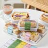 10/50Pcs Sandwich Packaging Box Half-Piece Sandwich Burger Packaging Case Baking Picnic Lunch Box Disposable Plastic Lunch Box