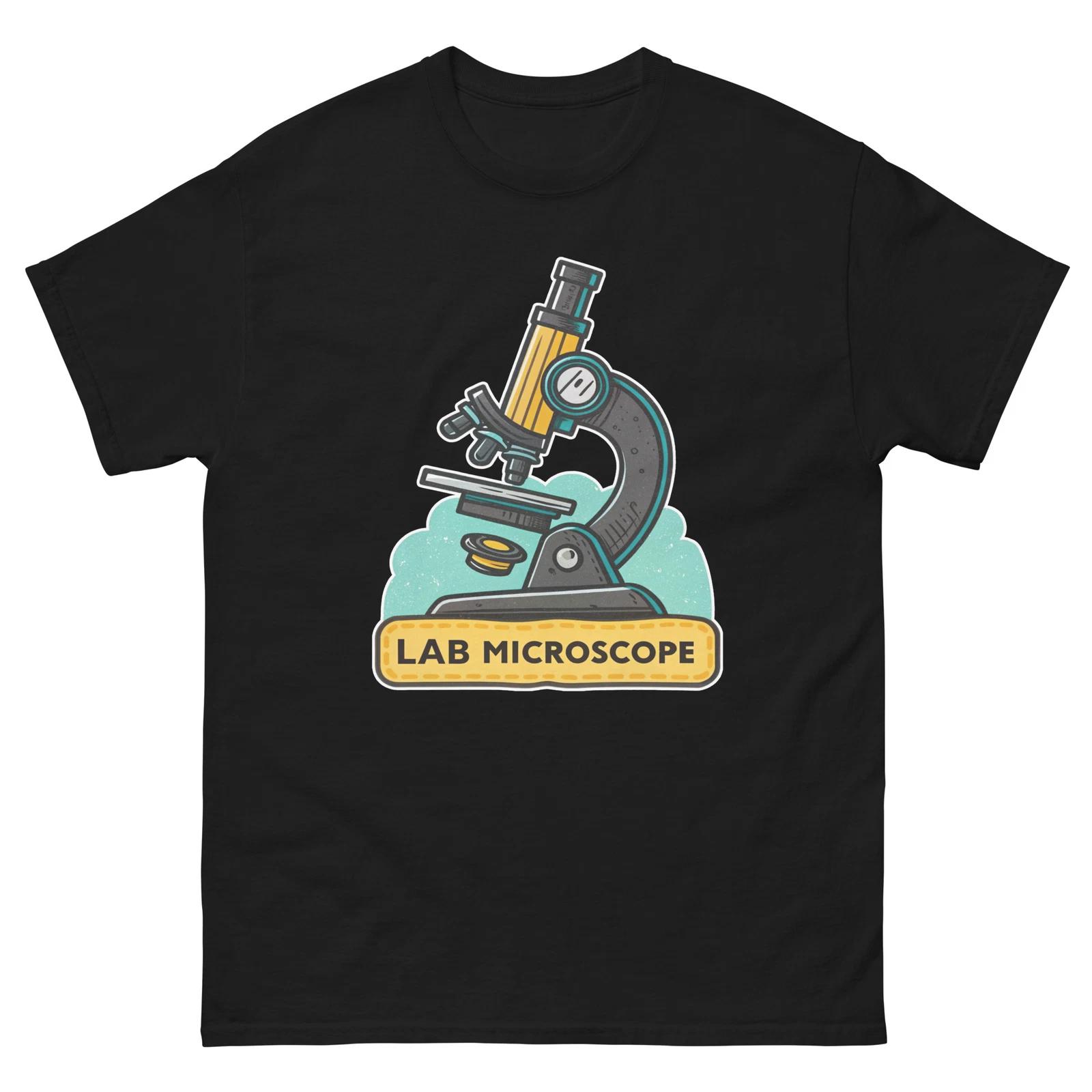 Lab Microscope Hospital Health Medical Safety T-Shirt M