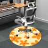1PC Orange Blossom Design Chair Carpet for Office, Indoor Non-Slip Washable Carpet, Soft Comfortable Mat For Office Room yy250930317
