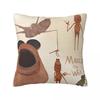 Marcus The Worm Square Pillow Case Cushion Covers Creative Zipper Decorative Throw Pillow Case Cover for Sofa 40*40cm