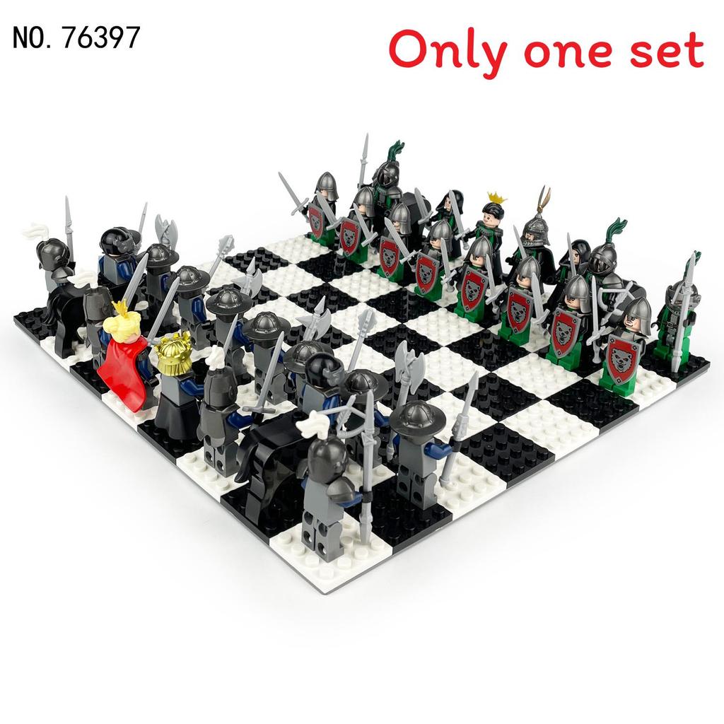 Classic Chess Building Blocks Set With Plastic For Kids And Adults