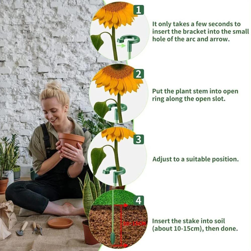 10 STÜCKE Wiederverwendbare Schmetterlinge Orchidee Topfpflanzen Fixierstangen Kunststoffe Blumenhalter Stange Für Innen Außen