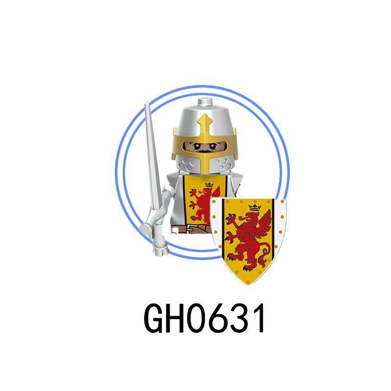 G0180 Medieval Soldiers Knights Mini Assembled Building Block Action Figures Toys