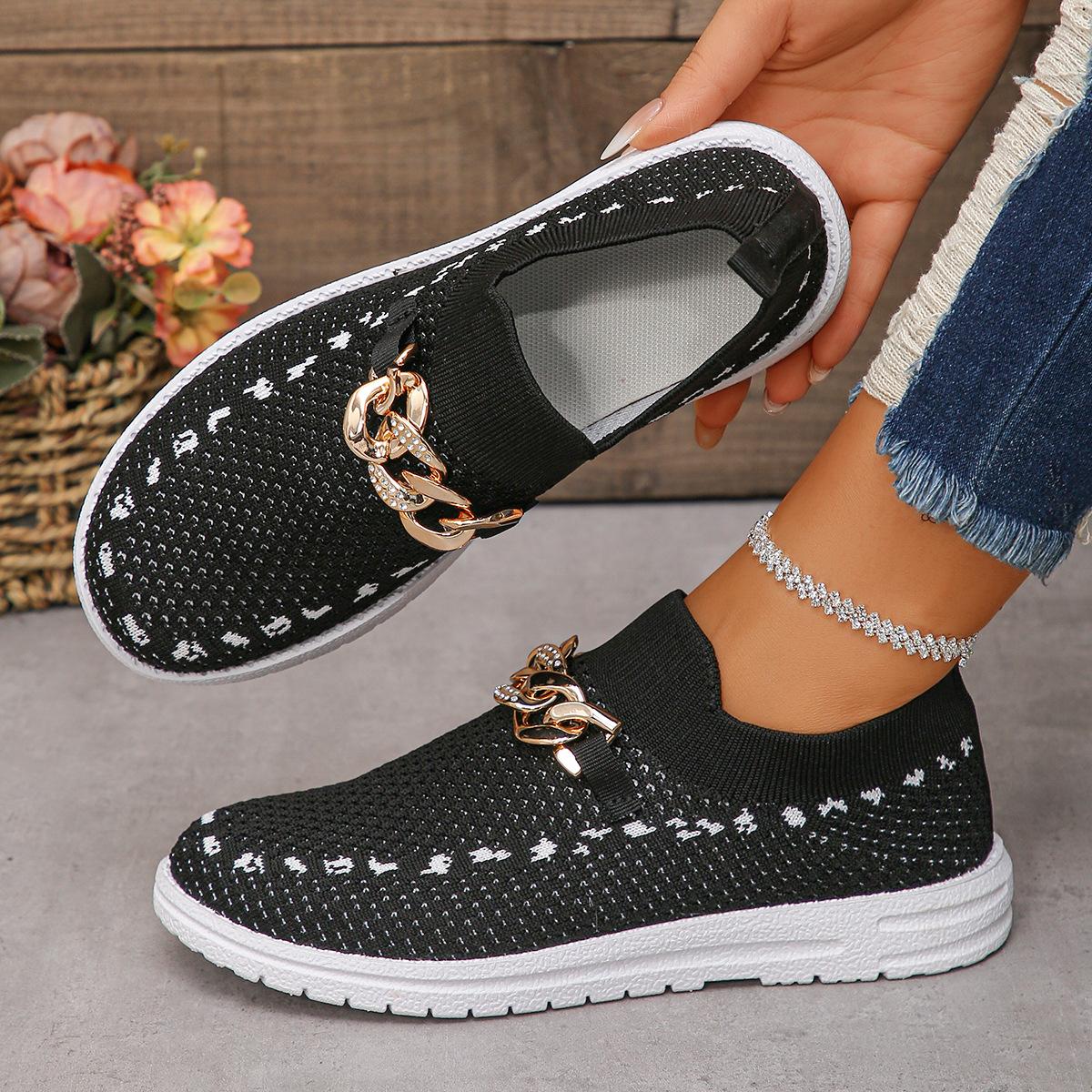 

Кроссовки на плоской подошве женские модные сетчатые дышащие неглубокие мокасины женские 2024 осенние нескользящие повседневные кроссовки женские вулканизированные туфли 43 чёрный