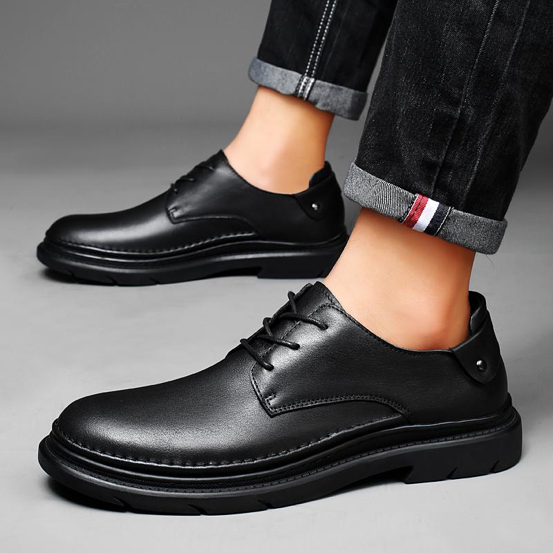 2024 Neuankömmling Schnürschuhe Herren Casual Oxfords Schuhe Hohe Qualität Herren Business Schuhe Stilvoll Echtes Leder Herren Hochzeitsschuhe