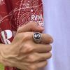 Dollar Sign Men's Ring Retro Trend Street Hip-Hop Punk Style Dollar Coin Ring
