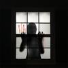 Halloween Horror Glass Window Decorative Stickers Pvc Stickers Horror Female Ghost Blood Hand Props Wall Stickers