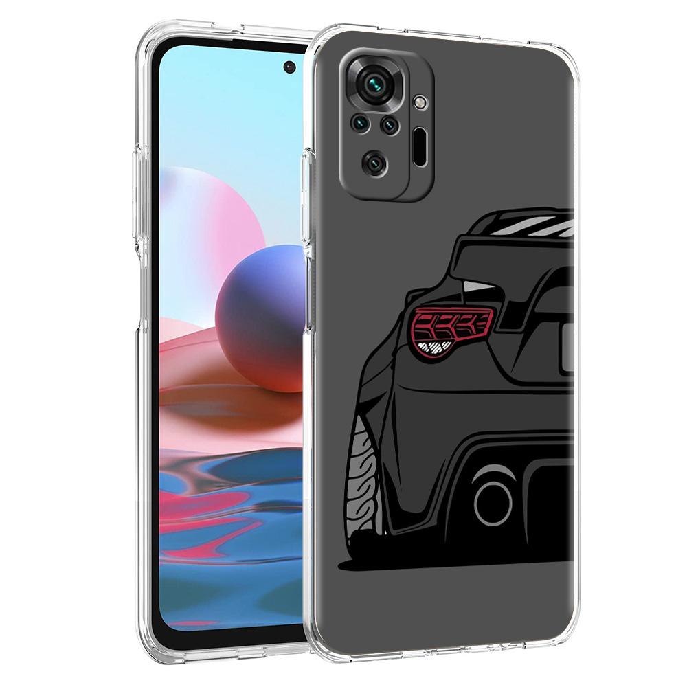 Phone Case For Xiaomi Redmi Note 15 14 5G 13 12 10 11 Pro Plus 4G 14C 13C 12C Soft TPU Cover Japan JDM Sports Cars Comic