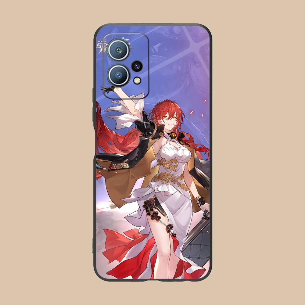 HSR Himeko Matte TPU Mobile Phone Case for Huawei P60 P50 P40 P30 P20 P10 P9 P8 Pro Lite Plus Colorful Printing Cover