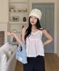 Atil Studio Denim Dewey Mini Ribbon Dot Shoulder & Crossbody Bag _ Musinsa Edition [Light Blue]