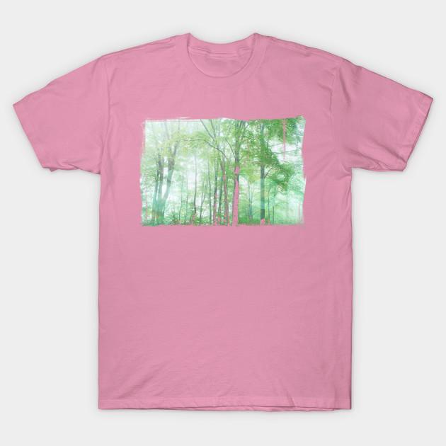 T Shirt Women Trees Harajuku Print Kawaii Tshirt Summer Short Sleeve Female T-Shirt Top Tee