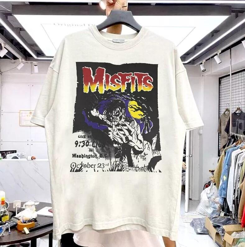 Misfits Cheap Band Misfits 90s Graphic White Unisex Tshirt Reprint S-5XL L