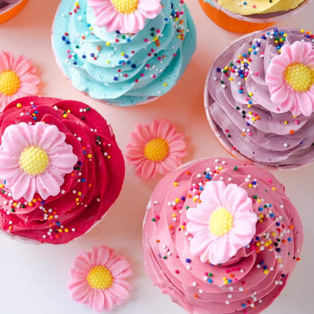 Flower Silicone Cake Molds,Butterfly Candy Molds Rose Mold Leaf Mold Silicone for Cake Decorating Cupcake Topper Cake Pops Candy Soap Making
