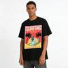 Surfing Santa Monica Beach California Graphic Casual T-Shirt Pure Cotton T-shirt