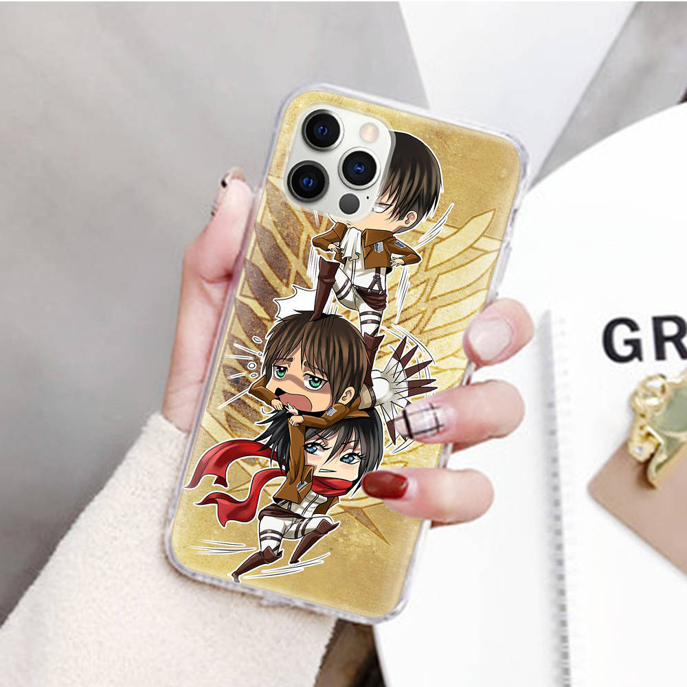 JW65 Rivaille Attack On Titans Case for Samsung A04 A14 A23 M33 M53 Realme 10 9 C35 C55 VIVO Y02 X80 Infinix Hot 30 Note 11 Tecno Spark 8P Pro