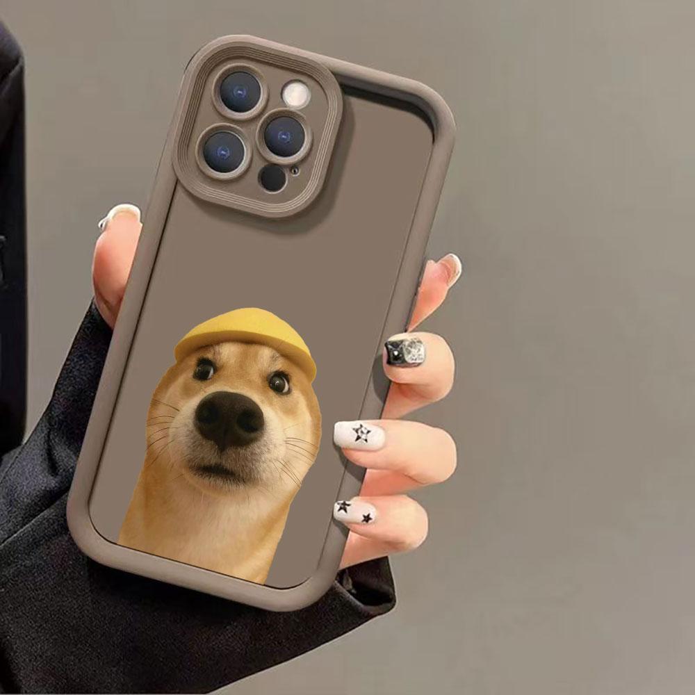 Funny Dog Cute Animal Case For Huawei P50 P40 P30 Mate 40 30 20 Nova Y70 Y70S 10 10SE 9 7 7SE Honor 50 50SE PRO 5G Liquid Cover