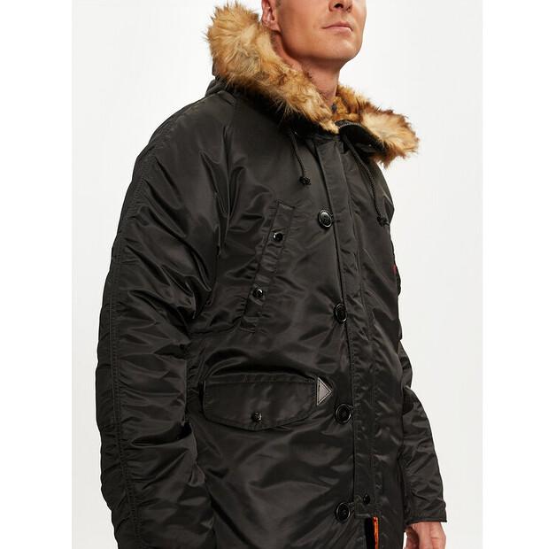 Winter Jacket Alpha Industries 103141, Black, Standard Fit