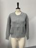Bestseller Europeo e Americano 2025: Cardigan con zip a maniche lunghe in stile maglia casual