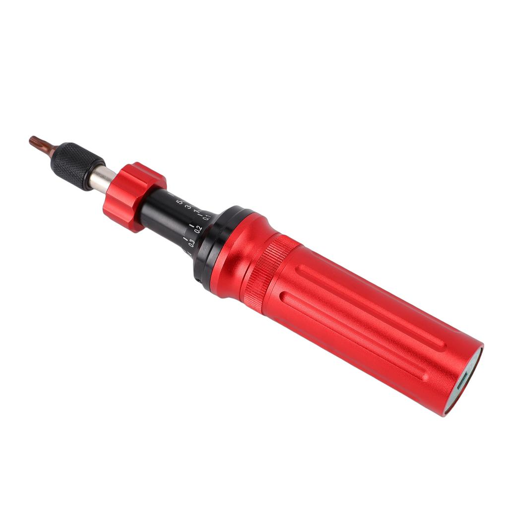 Mechanical Torsion Screwdriver Kit Adjustable Preset Screwdriver for Bike Machinery Repair 1 6N.m Range 1 4 Inch Hex