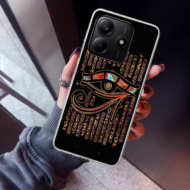 Sacred Eye of Horus Egypt Fresco Phone Case For Xiaomi Redmi Note 15 14 14S 13 12S 12 Pro Plus 11S 11 10S 10 4G Cover 11E 11T 5G
