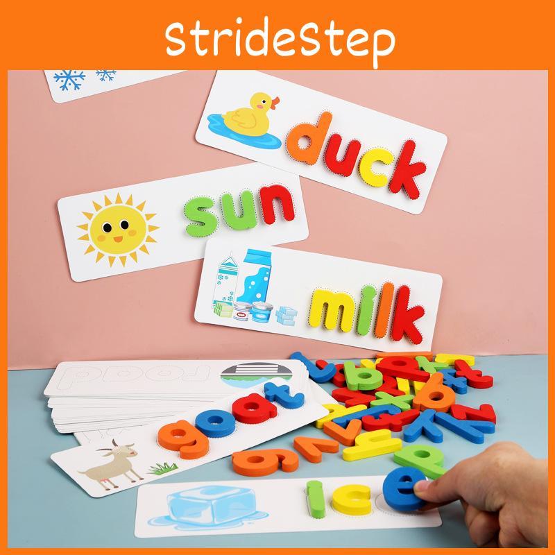 Wooden Alphabet Puzzle For Kids Educational Toy With Word Building For Preschool Learning