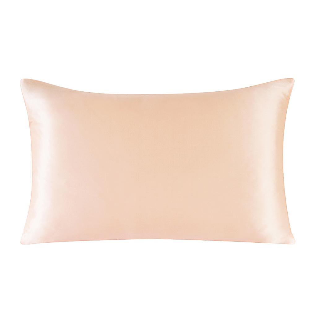One Side 100% Mulberry Silk Pillowcase with Hidden Zipper Solid Color Pillow Case for Sleep and Skin Care