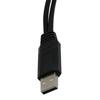 Black Power Adapter USB2.0 Power Cord Dual Female Y Splitter USB Extension Y Cable Data Cables