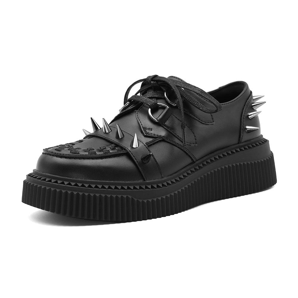 Summer Gothic Platform Boots Punk Rock Chunky Heel Shoes for Women Edgy Sweet Style