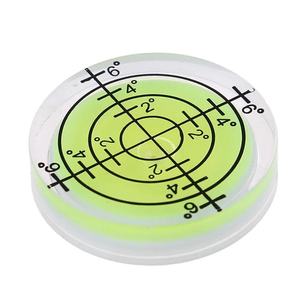 1Pc 32mm Spirit Level Precision Bubble Degree Mark Bullseye Level Round Circular Measuring Meter Horizontal Ruler