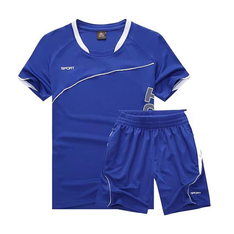 

Летний быстросохнущий спортивный костюм, тонкий мужской повседневный модный беговой тренировочный свободный дышащий костюм для фитнеса, большие размеры