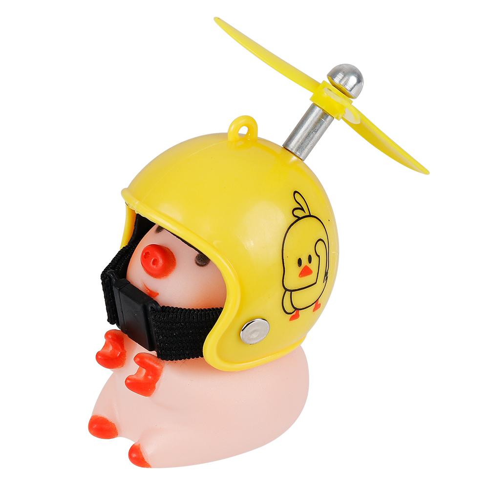 Cute Little Yellow Duck Car Interior Accessories Mtb Bike Cycling Motorcycle Helmet Riding Auto For VW Bmw Benz Tesla Parts