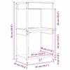 Nightstand with Shelf Sonoma Oak 41 X 31 X 76 Cm Engineered Wood