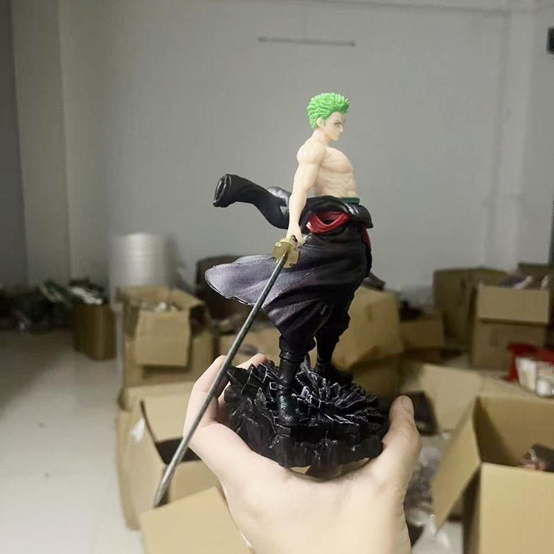 23CM One Piece Figure Model Jinshan Explosive Zoro Animation Trendy Play Figure Desktop Ornament Gift