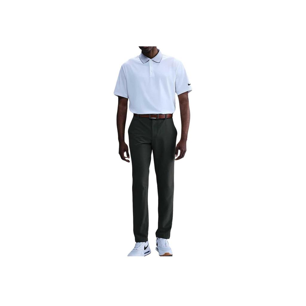 Nike Dri-Fit SS25 Tour Comfortable Soft Versatile Trendy Solid Color Golf Shirt Men Tops White IB1455-100