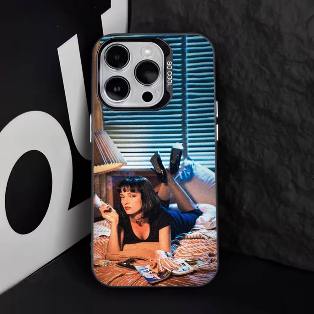 P-Pulp Fiction Classic Movie Phone Case For iPhone 17,16,15,14,13,12,11,Pro,Max,Plus,E,Air,Mini Black Tpu Cover