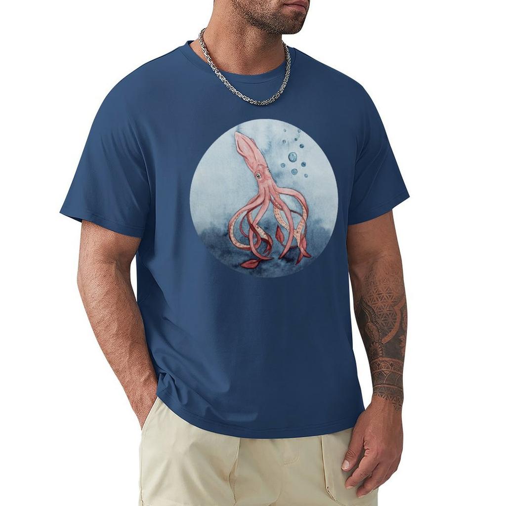 giant squid T-Shirt man t shirt oversized t shirt plus sizes t shirts for men graphic