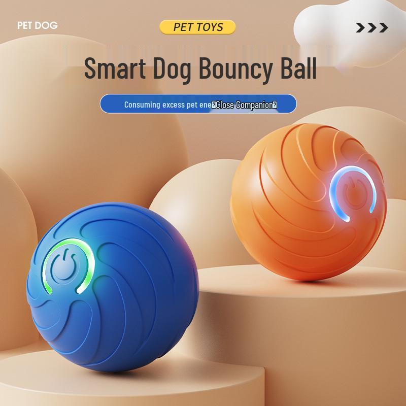 Cross-Border Pet Electric Bouncing Ball: Bite-Resistant Toy for Cat & Dog Boredom Relief