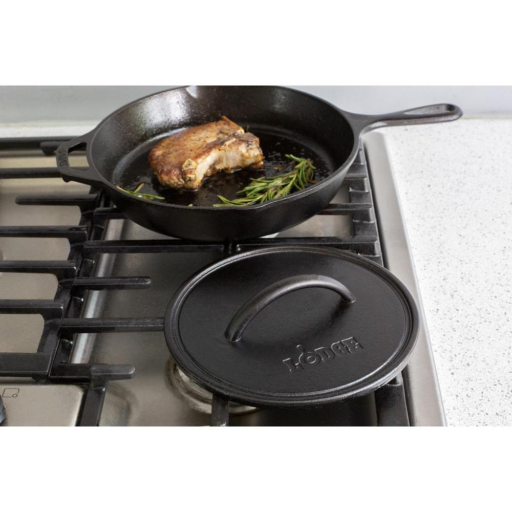 Seasoned Cast Iron Round Grill Press Heavy Duty Non-Stick Cooking Press Steak Burger Sandwich Induction Oven Safe Kitchen Tool