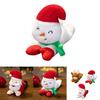 Adorable Santa Claus Plush Toy With Wrist Paddle Bracelet Soft And Short Plush Material