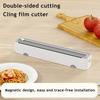Yousheng Plastic Wrap Cutter Magnetic Wall-Mounted Dispenser Two-Way Sliding Cutter for Kitchen Food Cling Film Aluminum Foil Stretch Film Cutter