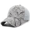 Summer Men's Sun Hat Outdoor Sports Net Baseball Cap Print Fishing Breathable Cap