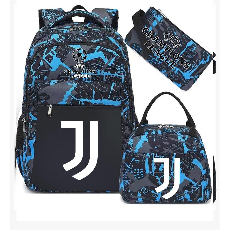 3-teiliges Schulrucksack-Set für Schüler Große Kapazität Oxford-Stoff Schultasche mit Schultergurt und Federmäppchen