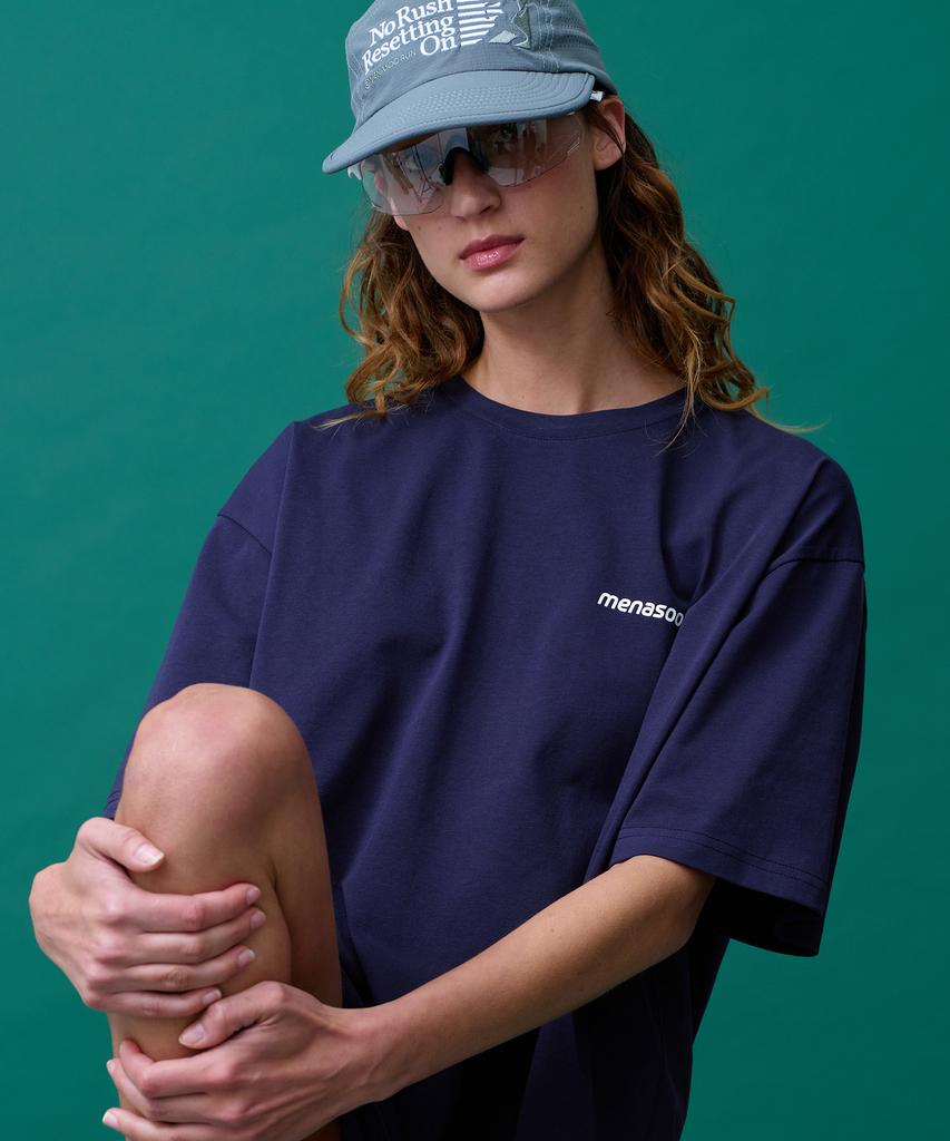 Minasu Unisex Symbol Sorona Basic T Shirt_Navy