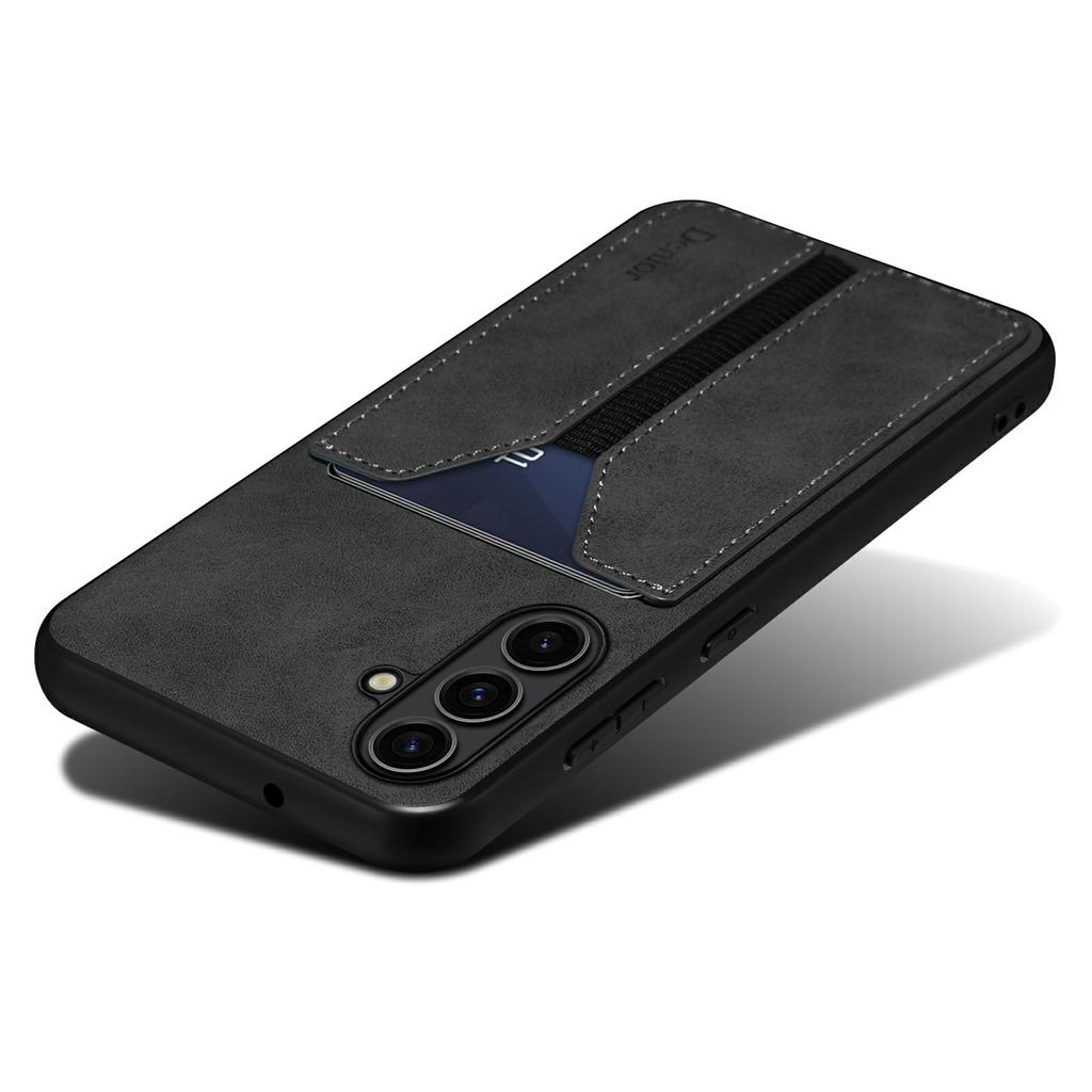 DENIOR For Samsung Galaxy A36 5G Case Elastic Card Holder PU Leather+TPU+PC Phone Cover