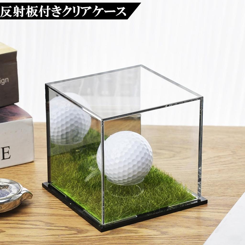 [Japanese Manufacturer] Baseball Ball Case BoxGolf Ball Case Signed Ball Case Display Case, Made of Acrylic, Transparent, Square, Dustproof (2)