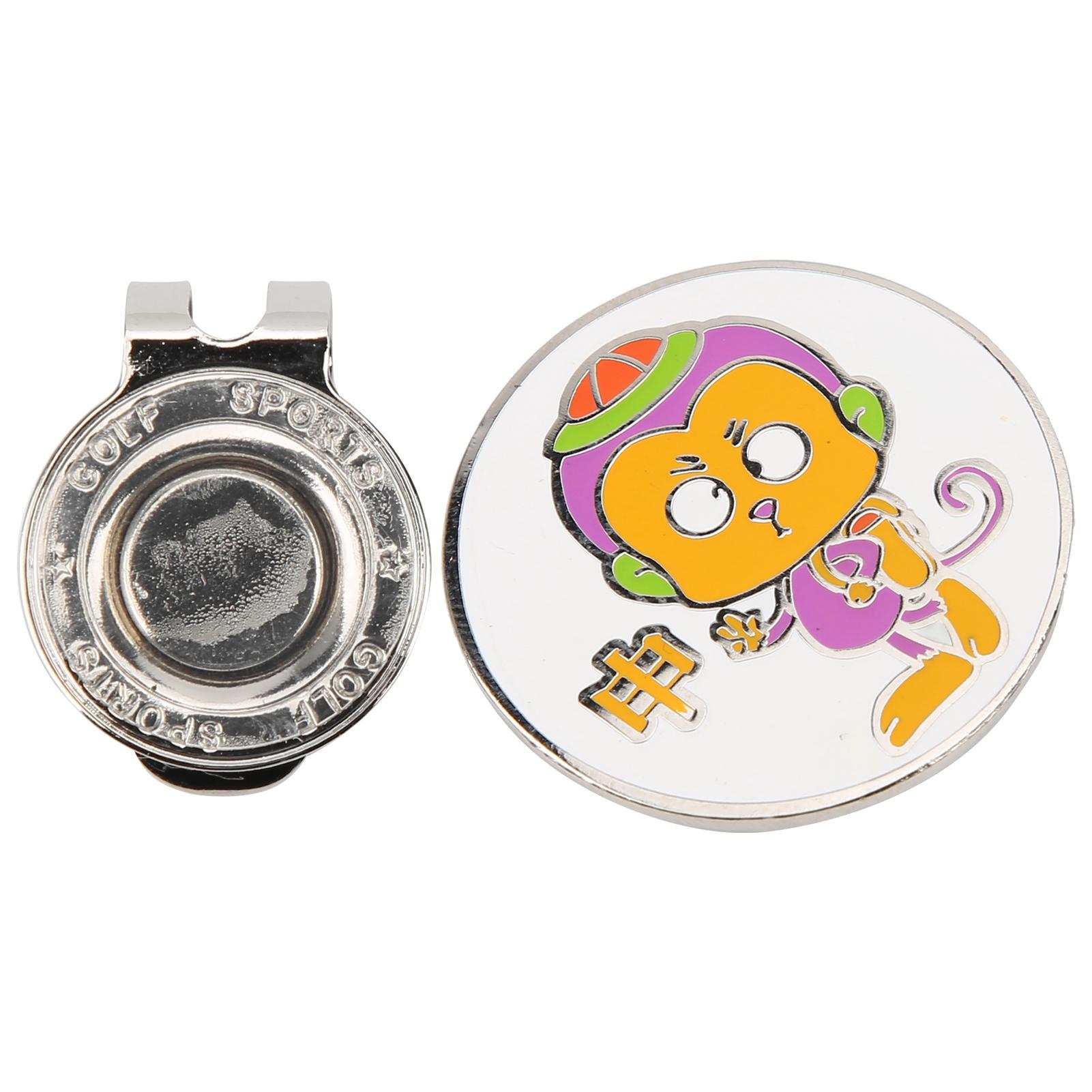

Golf Hat Clip Cartoon Animal Pattern Cute Golf Cap Clip Marker Decoration Accessory Monkey