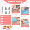 207Pcs Professional Pastry Turntable Kit Piping Nozzle Piping Bag Set  Dessert Pastry Making