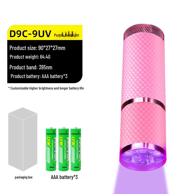 Wood's UV Lamp: Cat Moss Nail Art Curing, Banknote Detection, Night Light with Ultraviolet ID, Scorpion Light.