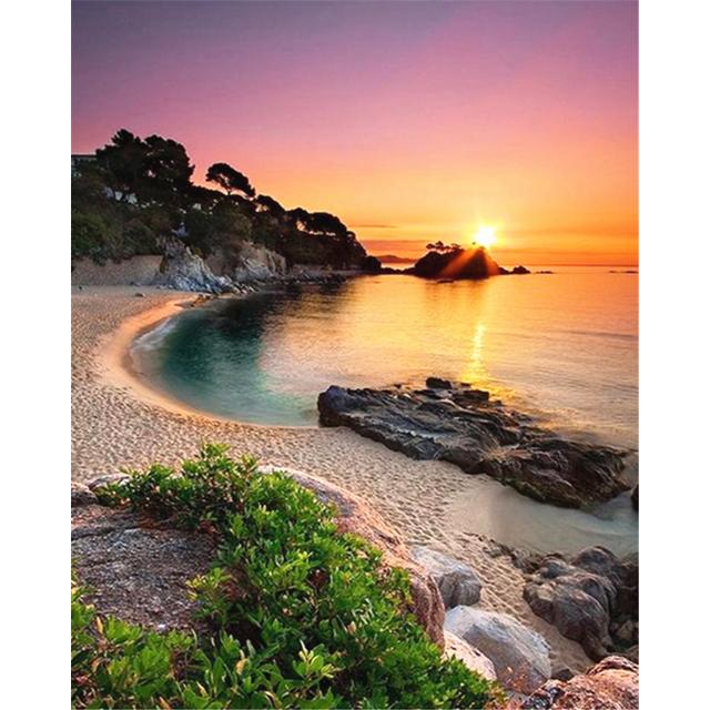 5D DIY Diamond Painting Landscape Full Square/Round Drill Beautiful Scenery Diamond Embroidery Cross Stitch Kits Home Decor Gift